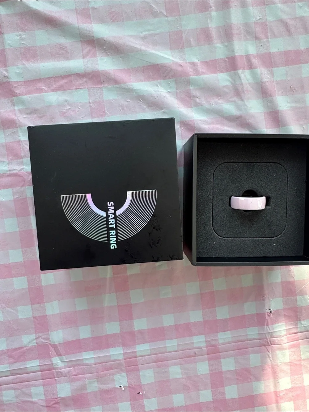 Smart Ring - Pink Ceramic Wellness Ring